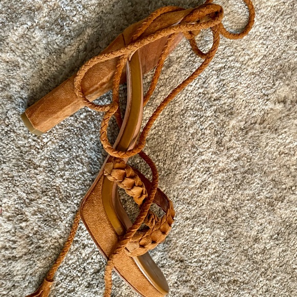 Joie Flo Strappy suede heeled sandal - Picture 5 of 14